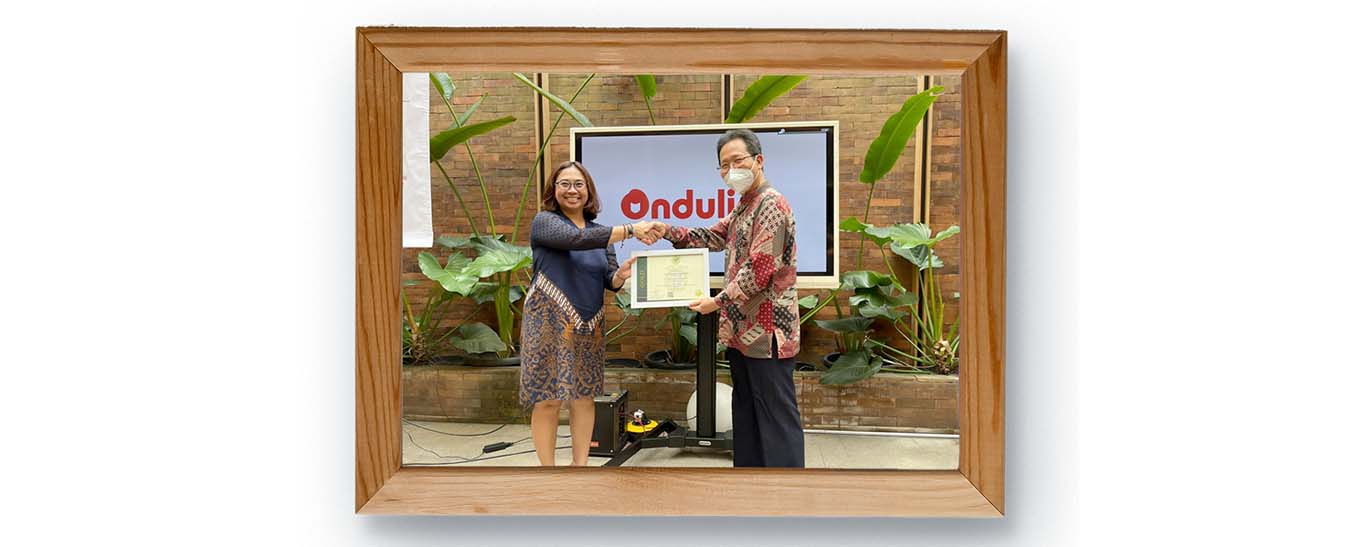 Onduline Indonesia ini dengan kembali meraih pengakuan dan sertifikasi Green Label Indonesia dengan predikat tertinggi GOLD dari Green Product Council (GPC) Indonesia.